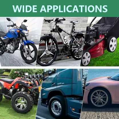14.5" Tire Spoons Motorcycle, Lawn Mower,Dirt Bike Tire Spoon Set, Professional Tire Changing Spoons Lever Iron Removal Tool Kit with Bag 3x14.5 inch Tire Irons and 2 Rim Protector - color: green