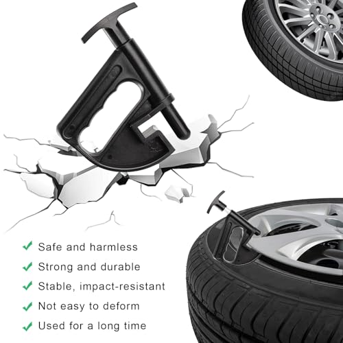 2Pcs Tire Changer, Nylon Rim Pry Tire Changer, Universal Tire Bead Clamp Drop Center Tool, Durable Manual Tire Bead Breaker for Cars, Trucks