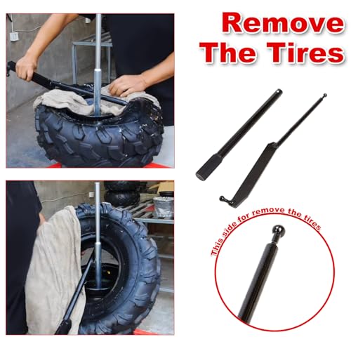 Manual Tire Changer, Portable Bead Breaker Mounting Tool for 4"-16.5" Tires | Steel Construction with Stable Base Design, Ideal for DIY Garage Maintenance, Outdoor Tire Repair and Small Vehicle Service