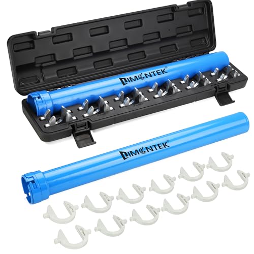 Inner Tie Rod Removal Tool, Master Inner Tie Rod Tool Set with 12 Crowfoot Adapters & 1/2 Inch Drive Tube for Tie Rods Remove & Install (Blue) - color: Blue