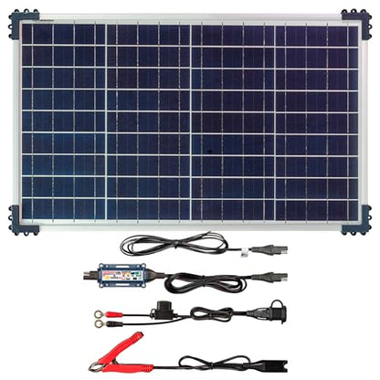 Optimate Solar Duo 40W, TM522-D4, 6-Step 12V / 12.8V 3.3A Weatherproof Solar Battery Saving Charger & maintainer - style: OptiMATE Solar DUO 12V / 12.8V charge controller with 40W Solar Panel