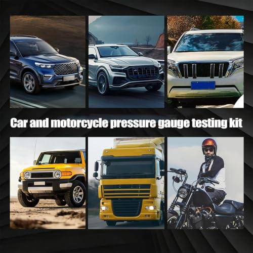 Cylinder Compression Tester 300 Psi Quick Connection | Engine Compression Tester Kit for Car Truck Sedan Pickup Truck Trailer RV Motorcycle