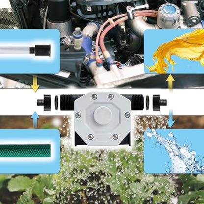 KITLUCK Hand Drill Pump, 750GPH Drill Powered Water Transfer Pump with Water Hose, Oil Tube and Adapter, Manual Water Pump for Drill, Small Self-Priming Electric Drill Pump for Water - color: Grey