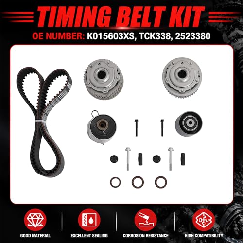 1.8 Ecotec 2010-2018 Timing Belt Kit w/VVT Sprockets & Tool Kit | Fit For Chevrolet Cruze Sonic Aveo Aveo5 1.6L 1.8L DOHC OE#K015603XS 55567048 55568386 - color: For GM 1.8L 2011-2018 Kit 4