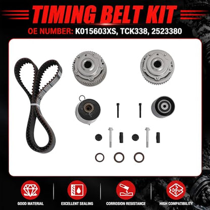 1.8 Ecotec 2010-2018 Timing Belt Kit w/VVT Sprockets & Tool Kit | Fit For Chevrolet Cruze Sonic Aveo Aveo5 1.6L 1.8L DOHC OE#K015603XS 55567048 55568386 - color: For GM 1.8L 2011-2018 Kit 4