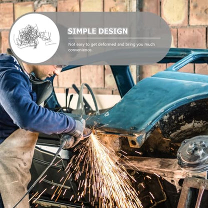 Hot Staple Car Bumper Welding Wire Plastic Welder Staples for Auto Repair Bumper Repair Welding Rod Vehicle Exterior Crack Fix 0.78 X 0.59 X 0.39 in 50 G