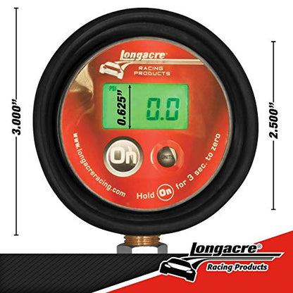 Longacre 52-53003 Semi Pro Digital Tire Pressure Gauge, 0-60