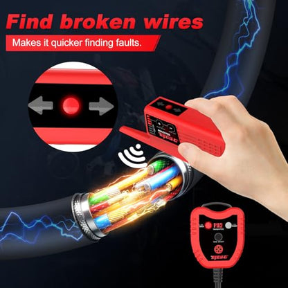 Wire Tracer Electrical Automotive Short Circuit Finder, Short Open Circuit Finder, Circuit Tracer for Shorts and Opens, Circuit Breaker Finder Tool, P182