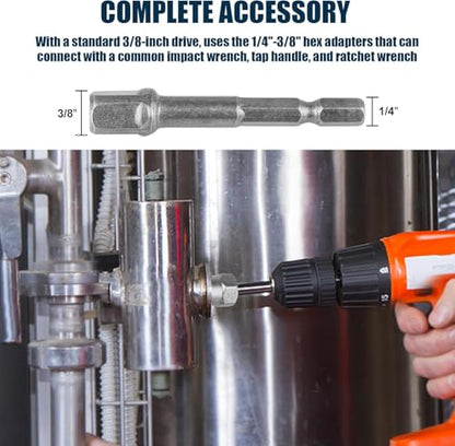 15-Piece Bolt Extractor Set, Impact Socket Kit for Stripped & Damaged Bolts