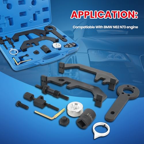 MOCA Engine Timing Alignment Crankshaft Timing Master Tool Engine Timing Tools Kit Compatible with BMW N62 N73 Engines, Fits for 02-06 for 545i, 06-10 for 550i & 650i, 02-05 for 745Li, 2006 for X5
