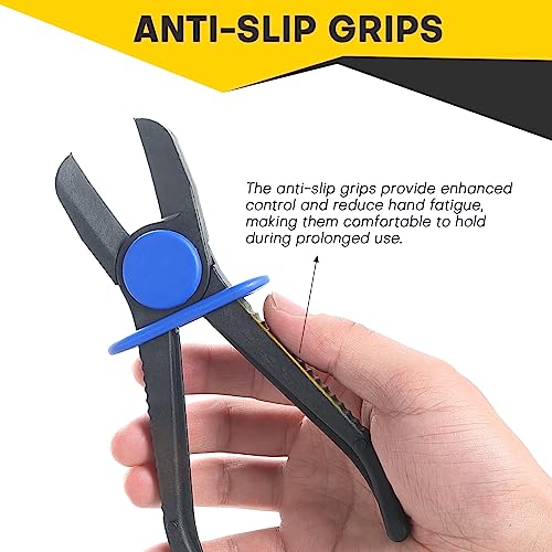 3PCS Hose Clamp Pliers Set | Versatile Hose Pinch Off Pliers, Line Clamp Pliers Set Straight for Flexible Hoses, Brake Hoses, Fuel Lines (3PCS, Straight) - style: 3PCS, Straight