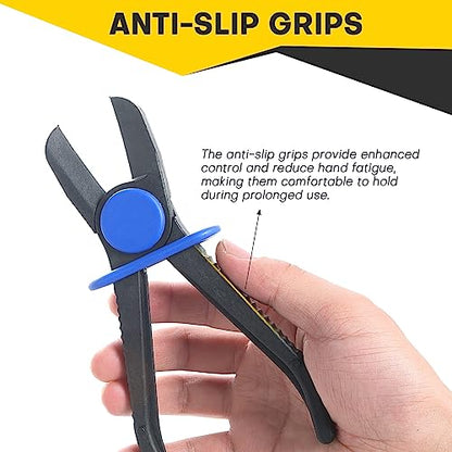 3PCS Hose Clamp Pliers Set | Versatile Hose Pinch Off Pliers, Line Clamp Pliers Set Straight for Flexible Hoses, Brake Hoses, Fuel Lines (3PCS, Straight) - style: 3PCS, Straight