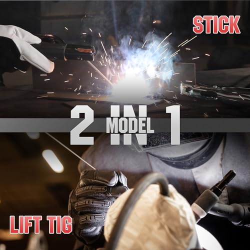 YESWELDER 205Amp Stick Welder Large LED Display, Digital Inverter IGBT ARC Welding Machine, 110V/220V Dual Voltage Hot Start Portable MMA Welder Machine, Arc Force - style: stick welder 205Amp