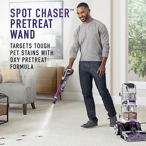 Hoover SmartWash Pet Cleaner with Spot Chaser Wand and Storage Mat | Automatic Cleaning & Dry Technology, Auto Mix, Deep Carpet Shampooer, Use with a Hoover Carpet Cleaner Solution - style: SmartWash Pet with Mat