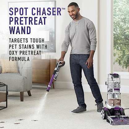 Hoover SmartWash Pet Cleaner with Spot Chaser Wand and Storage Mat | Automatic Cleaning & Dry Technology, Auto Mix, Deep Carpet Shampooer, Use with a Hoover Carpet Cleaner Solution - style: SmartWash Pet with Mat