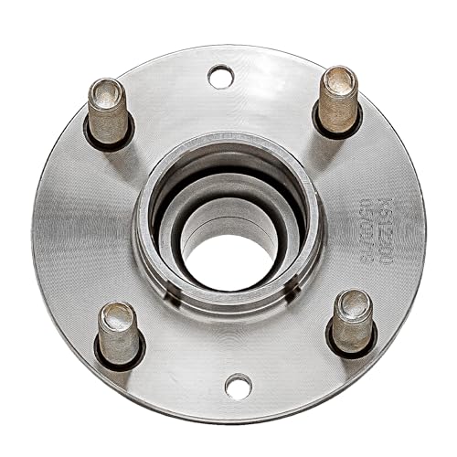 Detroit Axle - Pair Rear Wheel Bearing and Hubs Assembly with 4-Lug for Kia Sephia 1994-2001, Spectra 2000-2004, Non ABS & with Rear Drum Brakes - style: 512200 x2/Pair