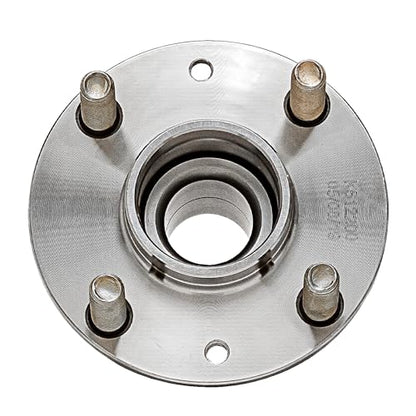 Detroit Axle - Pair Rear Wheel Bearing and Hubs Assembly with 4-Lug for Kia Sephia 1994-2001, Spectra 2000-2004, Non ABS & with Rear Drum Brakes - style: 512200 x2/Pair