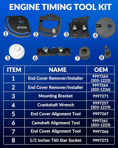 Engine Camshaft Alignment Timing Belt Tools Kit Compatible with Volvo S80 XC90 XC60 XC70 3.0T 3.2 Replacement for Land Rover 3.2 i6 9997257 9997261 9997263 9997264 9997272 9997271 9997266 9997267 - size: for 3.0T 3.2