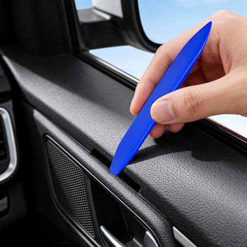 5 Pcs Car Trim Removal Tool Kit - Auto Clip Removal Pry Tool for Door Dashboard Panel, Fastener Push Pin Puller, Blue - color: Blue