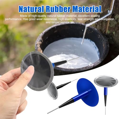 24PCS Car Tire Patch Kit Rubber Tire Repair Patch Mushroom Tire Plugs | Puncture Repair Plug for Car Truck Motorcycle Bike Tire Repair Patch Tools (0.16 x 1.42, 0.24 x 1.89, 0.35 x 2.36 in)