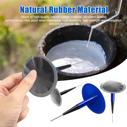 24PCS Car Tire Patch Kit Rubber Tire Repair Patch Mushroom Tire Plugs | Puncture Repair Plug for Car Truck Motorcycle Bike Tire Repair Patch Tools (0.16 x 1.42, 0.24 x 1.89, 0.35 x 2.36 in)