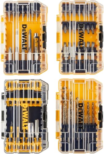 DEWALT Screwdriver Bit Set, 100 Pc Impact Driver Bit Set with Drill Bits, Magnetic Holder and Nut Drivers, FlexTorq Impact Ready, ToughCase Included (DWA2FTS100) (Pack of 5) - size: One Size (Pack of 5)