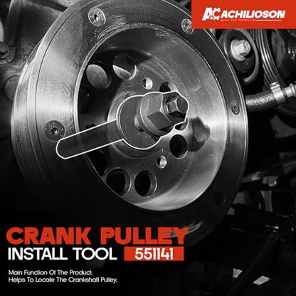 for GM 25264 Harmonic Balancer Puller and 551141 Crank Pulley Install Tool Harmonic Balancer Installation Tool Replacement for GM LS Series Engines 1997-UP