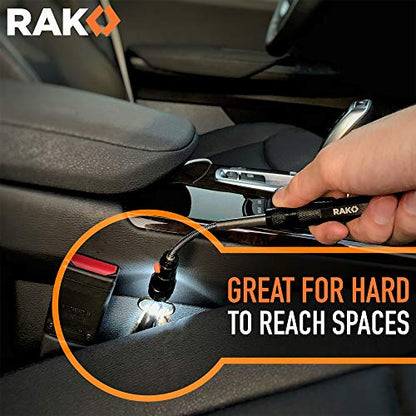 RAK Magnetic Pickup Tool Gifts for Men - Telescoping Magnet with LED Flashlight and 22 Inches Extendable Neck, Cool Gadgets Mechanic Tool, Holiday Gifts for Men, Dad, Husband, Grandpa, Handyman - style: Magnetic Pickup Tool