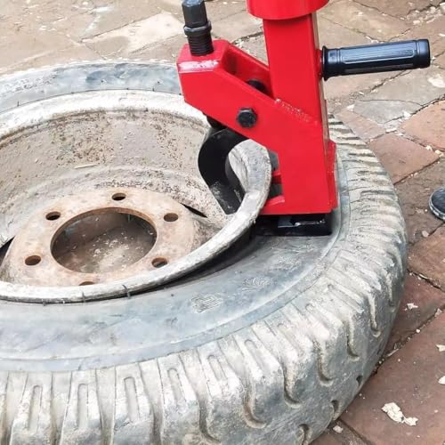 INTBUYING Manual Tire Bead Breaker with Patented Handle Adjustable Hammer Tire Remover Heavy Duty Tires Car Repair,Red