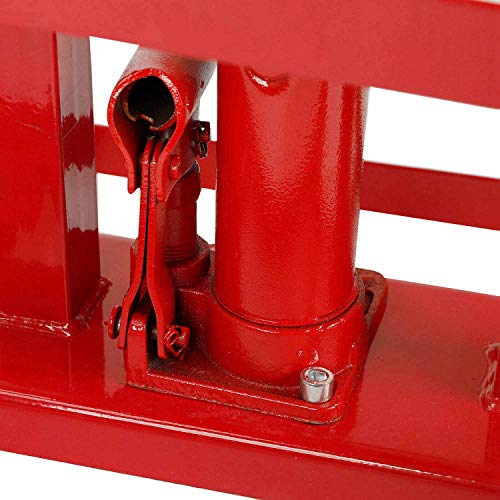 TYFYB 2 Pack 10000lbs Capacity Low Profile Car Lift Service Ramps Truck Trailer Garage Automotive Hydraulic Lift Repair Frame Lift Height Hydraulic Vehicle Ramps Red Red-2 Pack