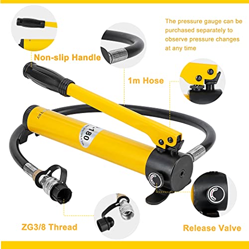 NEWTRY 10 Ton Hydraulic Puller & CP-180 Manual Hydraulic Hand Pump
