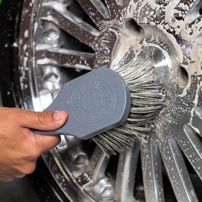 Chemical Guys ACCG09 Wheel Works Medium Duty Wheel & Body Brush, (Safe for Cars, Trucks, SUVs, RVs, Motorcycles, & More) Gray - size: 10 inches, style: Wheel & Body
