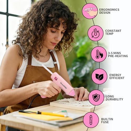 GRENPRO Pink Tool Set Drill Set, 188PCS Tool Kit For Home with Pink Cordless Drill Power, Tool Kit for Women &Men, Basic Household Auto Repair Hand Tool Box, Glue Gun Tools Sets & Drill Set for Women - style: Pink Power Drill Set 188PC