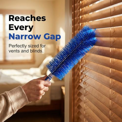 Fan Cleaning Brush, 2026 New Bendable Microfiber Head Dusting Brushes, Reusable Fan Cleaner Brush Dust Remover for Electric Fans, Air Conditioning, Car Vents and Blind，Grey：48cm - color: Gray, size: 48cm
