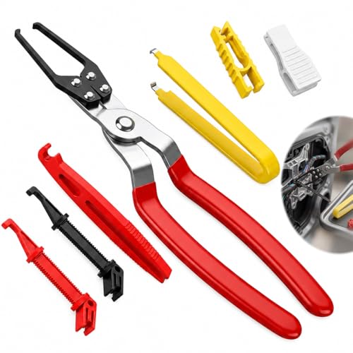 7PCS Relay and Fuse Puller Tool Set, Heavy Duty Automotive Pliers | For removing car fuses and relays, Non-slip electrical removal kit for tight spaces