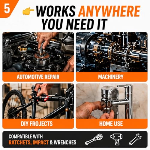 33 PCS Bolt Extractor Set, 3/8" & 1/4" Drive Impact Bolt & Lug Nut Remover Socket Tool Kit, Stripped Bolt Extractor Set, Screw Extractor For Broken,Damaged, Frozen, Studs, Rusted, Bolts, Nuts & Screws - size: 33PCS