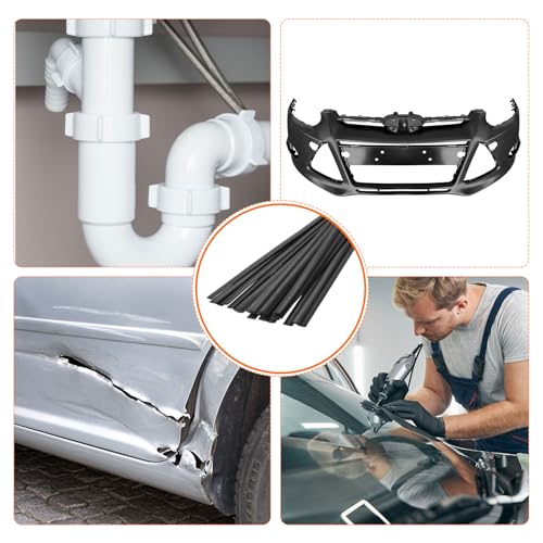 MECCANIXITY 7pcs 10 Inch Plastic Welding Rods HDPE Welding Strips Welder Rods for Plastic Welder,Car Bumper, Kayak Repair