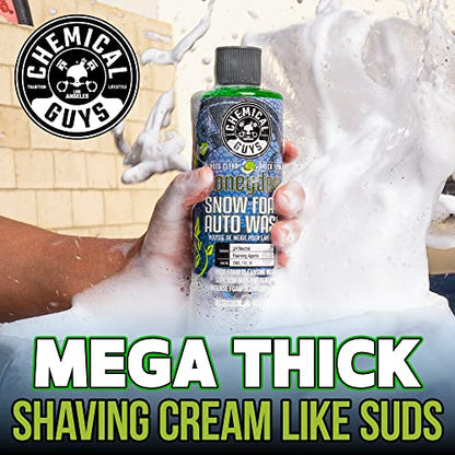 Chemical Guys, Honeydew Snow Foam Car Wash Soap for Foam Cannons, 1 Gallon | High-foaming pH-balanced suds for cannons, guns or buckets, gentle on wax and coatings, fresh honeydew scent - size: 128 Fl Oz (Pack of 1), style: SOAP