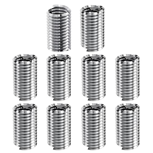 10 Pcs Wire Thread Insert 1/4-20 UNC, 2.5D, 304 Stainless Steel | Helicoil Type Coiled Wire Thread Repair Insert, Corrosion Resistant Screw Sleeve Kit for Auto Industrial Engine Repair - size: 1/4-20-2.5D