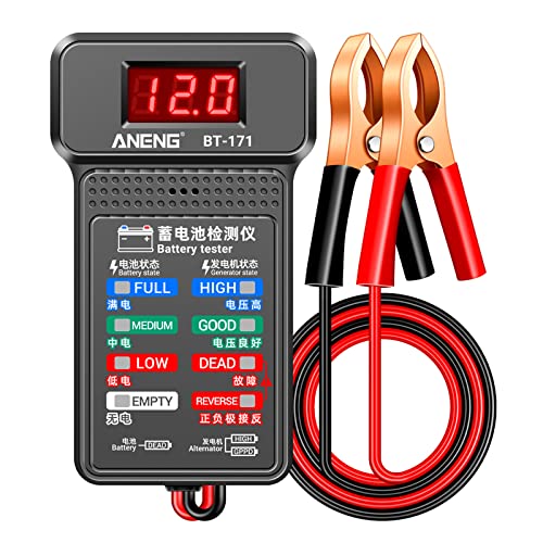 12V Car Battery Tester Digital Alternator Voltage-Analyzers Diagnostic Tool Charging Cranking System Tester Car Battery Analyzer Tester