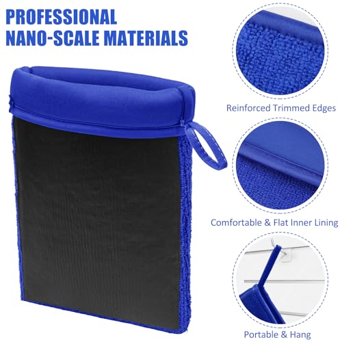 Windspeed 2Pack Clay Mitt, Microfiber Clay Bar for Car Detailing, Medium Grade Clay Bar Glove Clay Towel Auto Detailing for Cleaning Auto Clay Mitt (Blue) - color: Blue