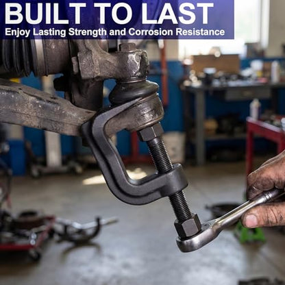 BBTO Ball Joint Puller Lower Ball Joint Separator Tool Adjustable Removal Tools for Balls with 2-3/8" Max Opening,Compatible with 3/4" Socket or Wrench for Cars, Trucks, SUVs