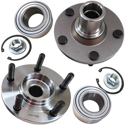 518515 Front Wheel Bearing Hub Assembly for Ford Escape 2001-2012, Mazda Tribute 2001-2012, Mercury Mariner 2005-2011 (2PCS) - size: 518515