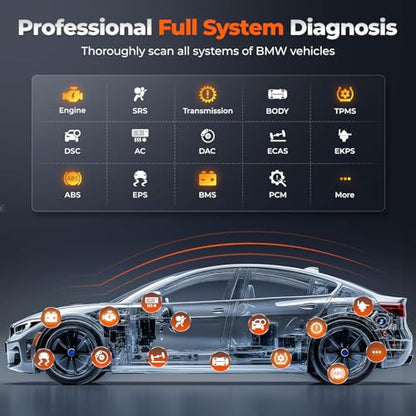 AUTOPHIX 5900 BMW Scanner, BMW Battery Registration Tool with Full System | BMW Diagnostic Scanner Tool with CBS Reset, PCM Clear adaptations, EPB Electronic Parking Brake, BMW Battery Registration