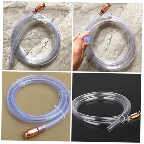PRETYZOOM 1Set Efficient Fuel Transfer Siphon Pump Kit Oil Siphon Hose with Copper Head Versatile for Water and Oil User Friendly Design for Automotive and Household Use