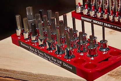 Hansen 9 pc Socket Tray Tool Organizer Pro Pack kit - Includes 1 Each - 92000, 5301, 5302, 50000