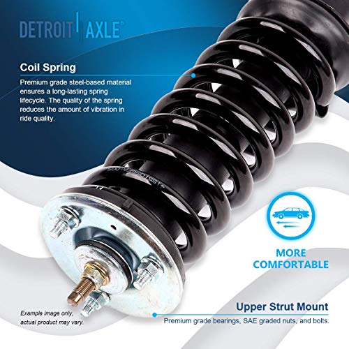 Detroit Axle - 2 Front Struts for 2005-2012 Nissan Pathfinder Equator | 2005-2015 Xterra Complete Struts with Coil Spring 2006 2007 2008 2009 2010 2011 Replacement Ready Strut Shock Assembly - size: 171103 x2/PAIR
