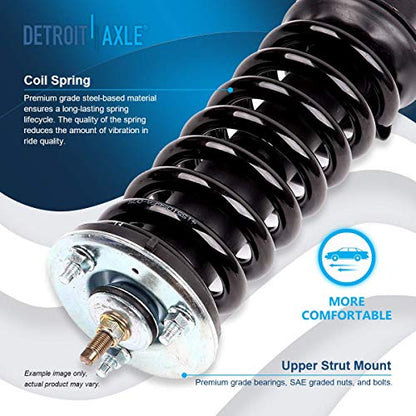 Detroit Axle - 2 Front Struts for 2005-2012 Nissan Pathfinder Equator | 2005-2015 Xterra Complete Struts with Coil Spring 2006 2007 2008 2009 2010 2011 Replacement Ready Strut Shock Assembly - size: 171103 x2/PAIR