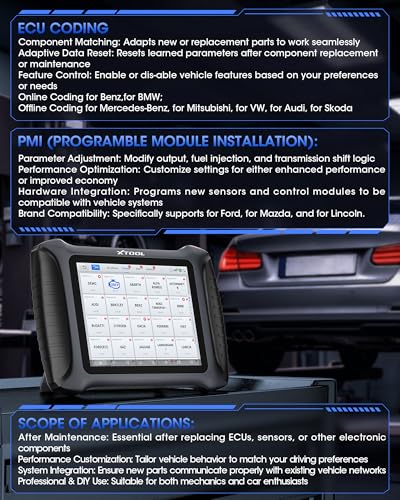 XTOOL IP900BT ECU Coding OBD2 Scanner, ADAS Calibration Diagnostic Tool | AI-Assisted Wireless Scan Tool, 3-Y Fr ee Update, 41+Reset, 4000+ Bidirectional Control, FCA/CAN FD/DoIP, PMI