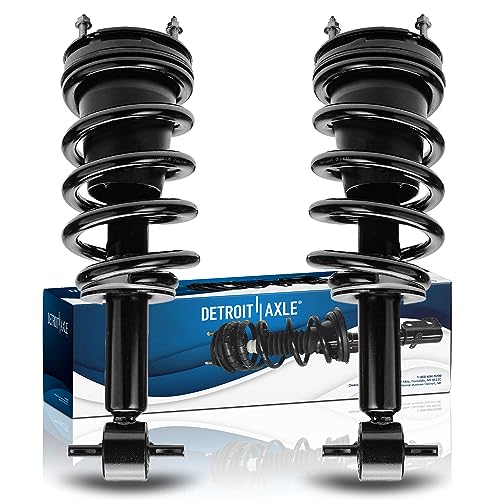 Detroit Axle - 2 Front Struts for 2007-2013 Chevrolet Silverado 1500 | GMC Sierra 1500 [Exc. Electronic Suspension] Complete Struts w/Coil Spring 2008 2009 2010 2011 2012 Replacement Ready Strut - size: 139105 x2/PAIR